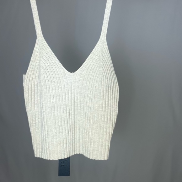 The Range Wool Blended Knit Cropped Corset Tank - Picture 4 of 8
